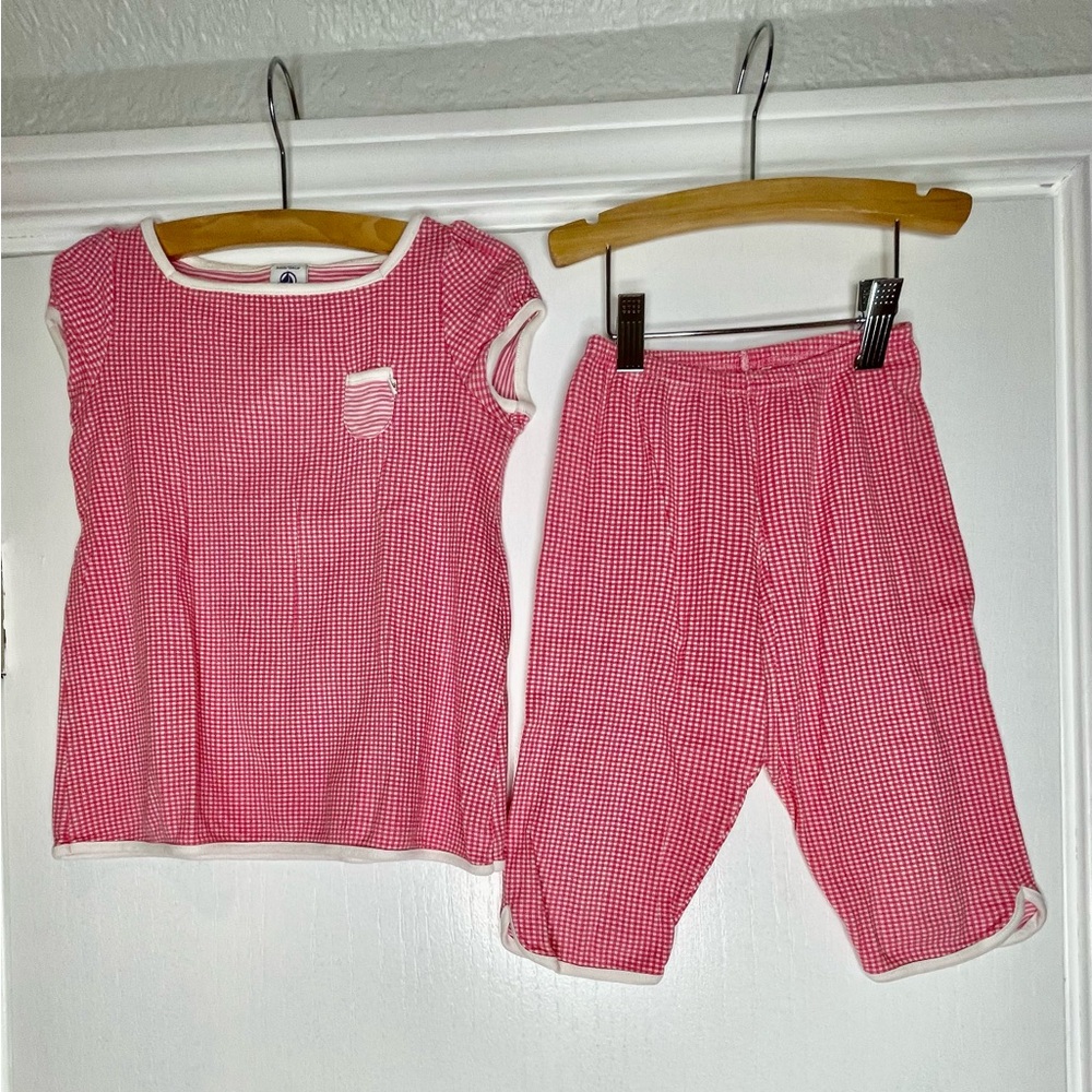 Petit Bateau Pajamas in Red Gingham